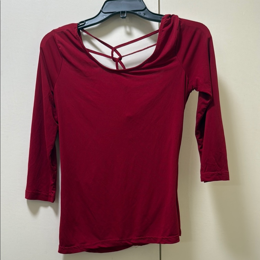 Elegant Red Women's Top